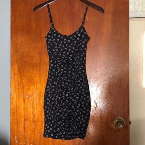 Floral Black Mini Dress